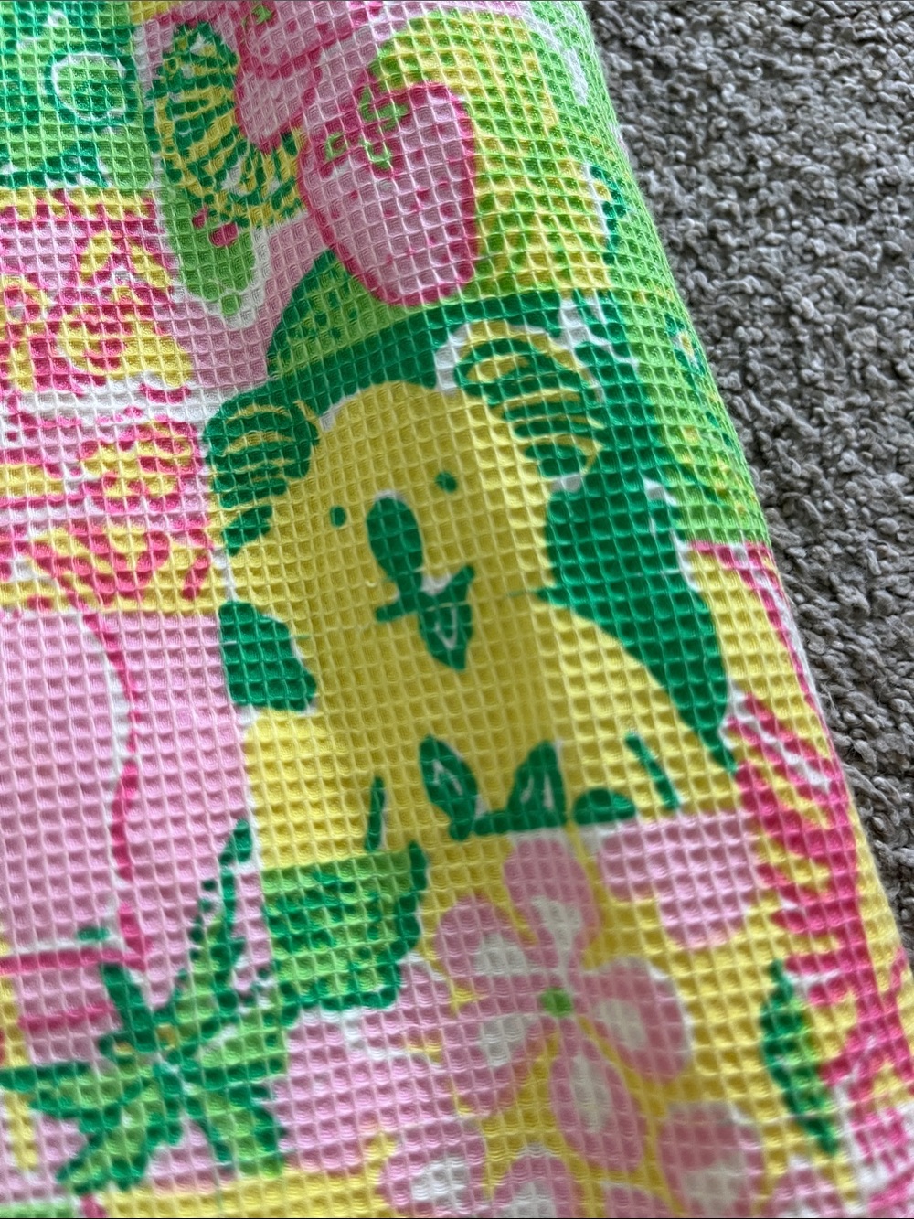 🍊🐨Lilly Pulitzer White Label Textured sz6 Patchwork Koala Sun Fruit Krista Shift - Picture 4 of 14